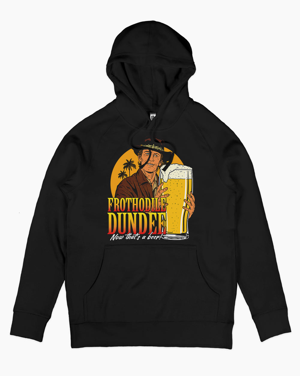 Frothodile Dundee Hoodie Australia Online #colour_black