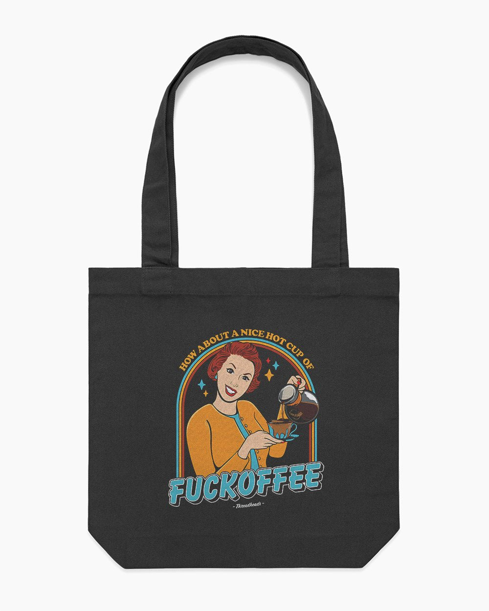 Fuckoffee Tote Bag Australia Online #colour_black
