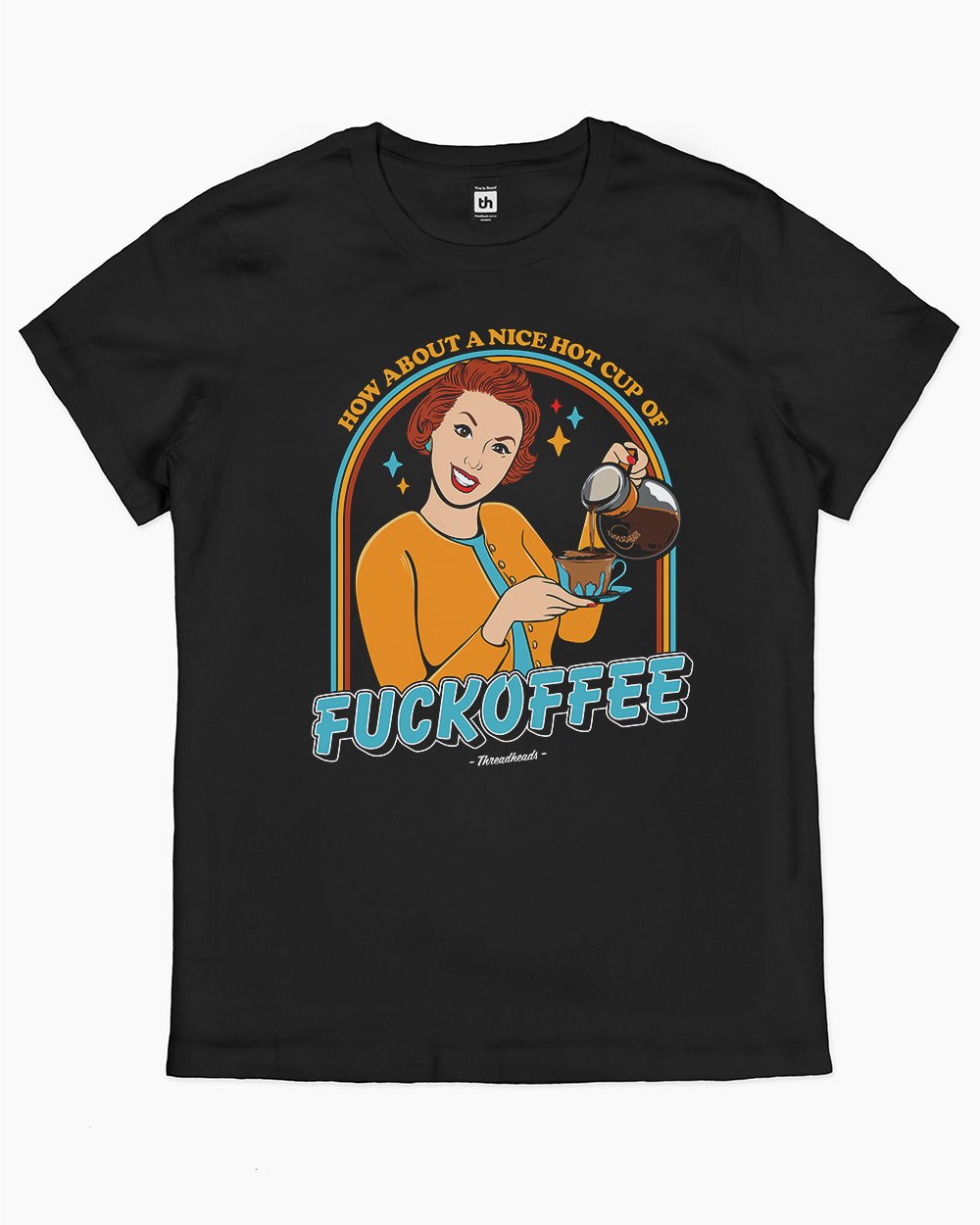 Fuckoffee T-Shirt Australia Online #colour_black