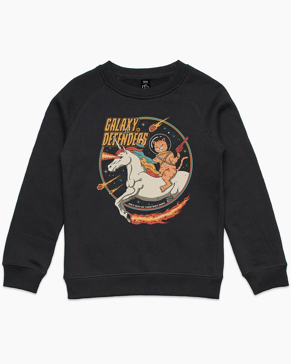 Galaxy Defenders Kids Sweater Australia Online #colour_black