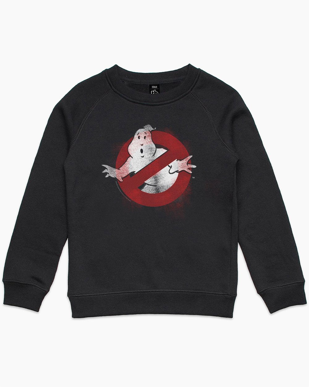 Ghostbusters Logo Distressed Kids Sweater Australia Online #colour_black