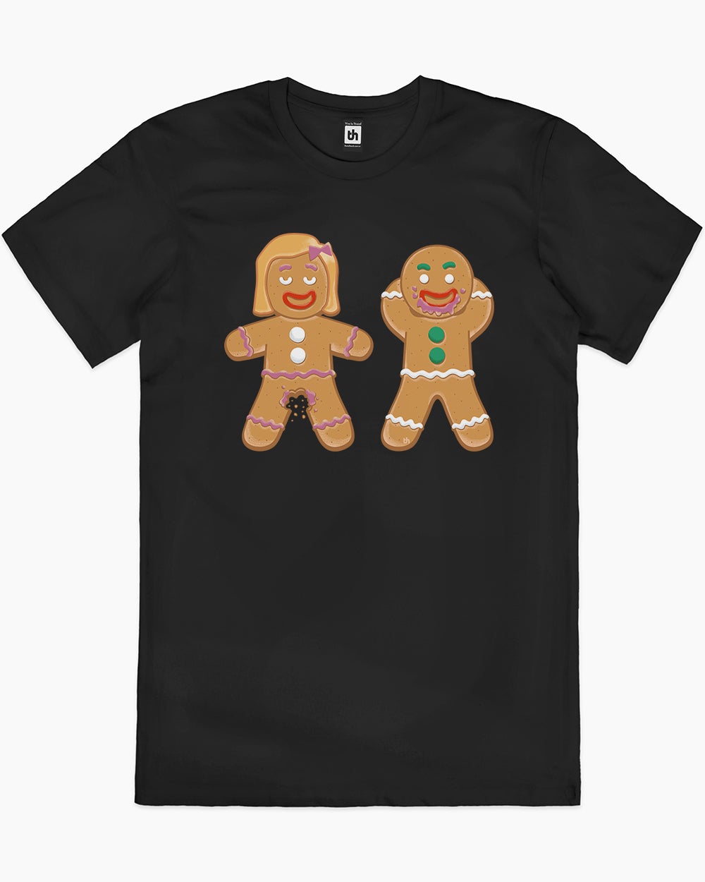 Gingerbread Friends T-Shirt Australia Online #colour_black