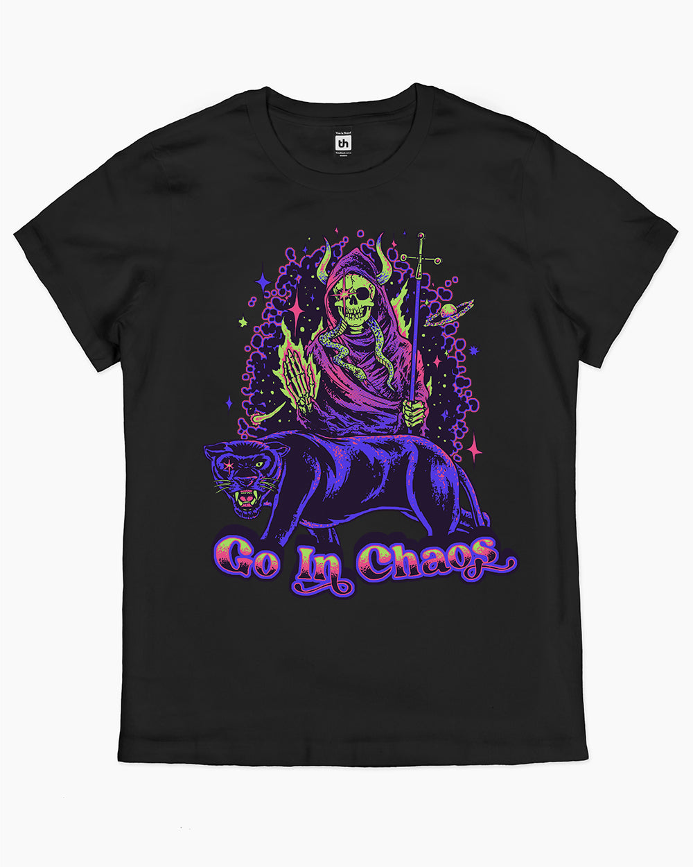 Go in Chaos T-Shirt Australia Online #colour_black