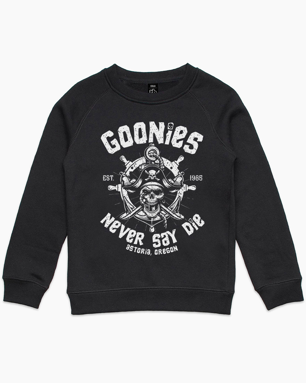 Goonies Never Say Die Kids Sweater Australia Online #colour_black