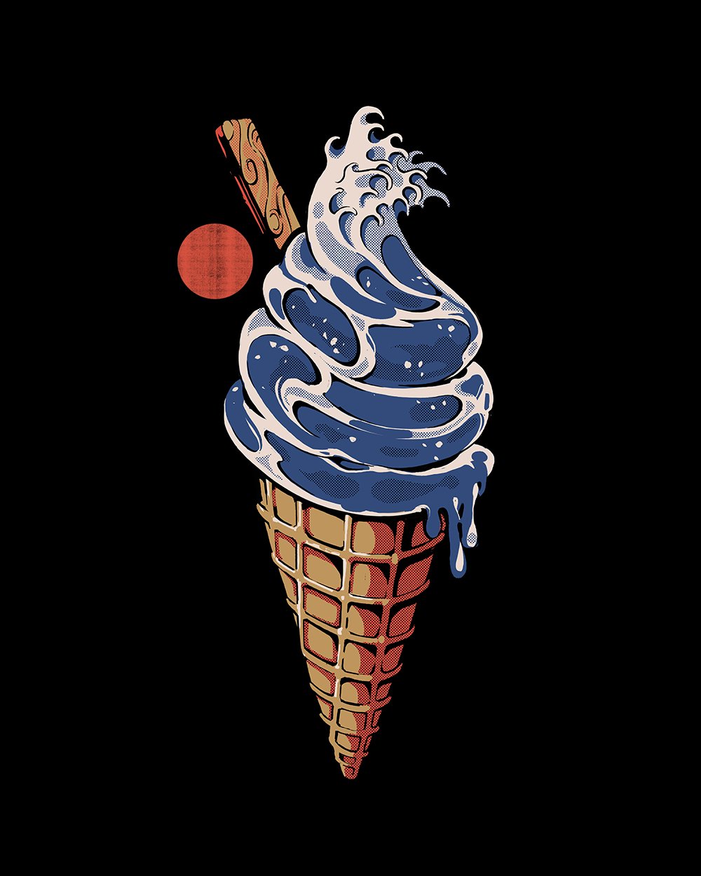 Great Ice Cream Kids T-Shirt Australia Online #colour_black