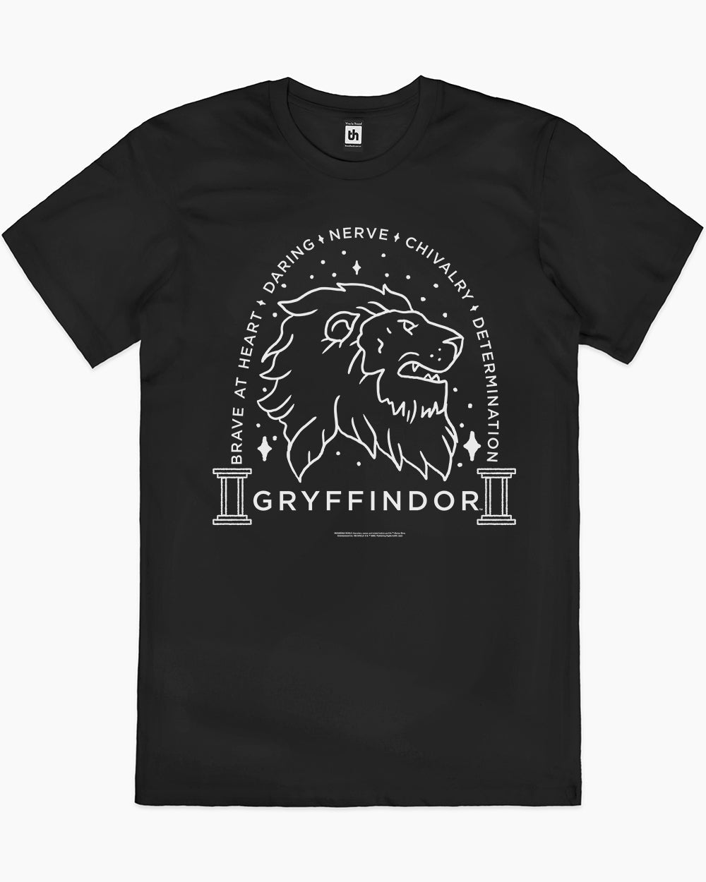Gryffindor Monochrome T-Shirt Australia Online #colour_black
