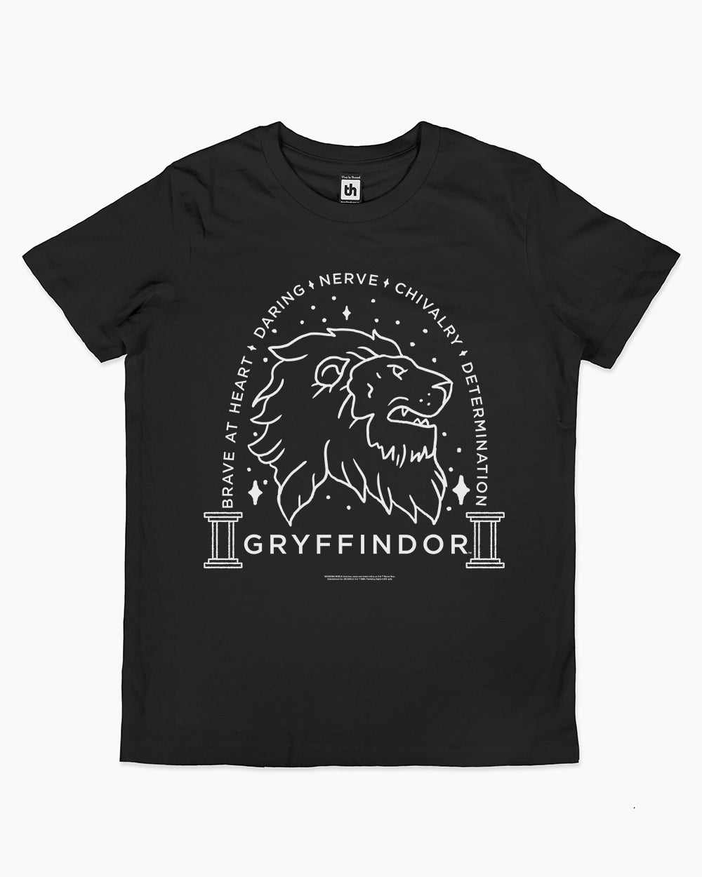 Gryffindor Monochrome Kids T-Shirt Australia Online #colour_black