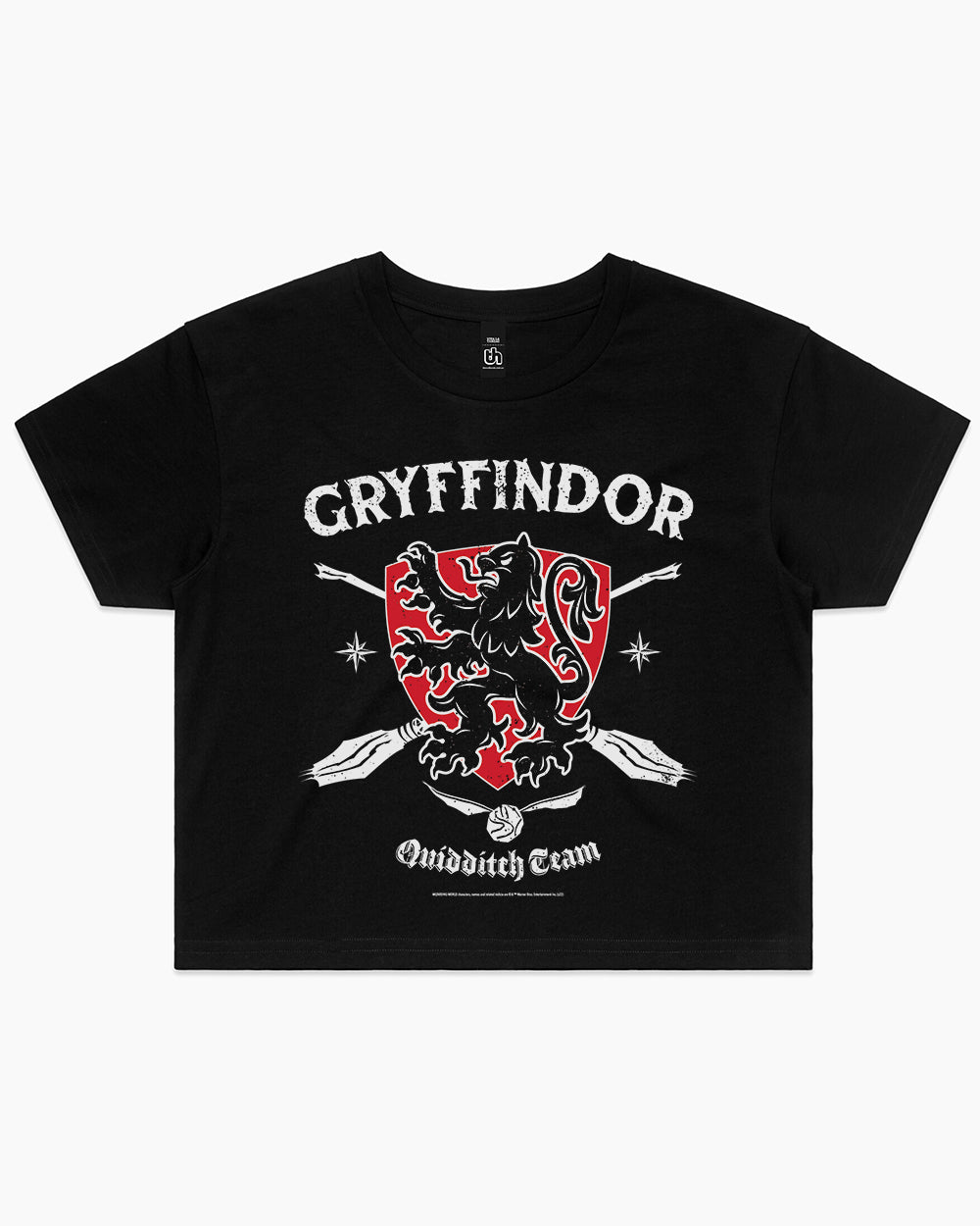 Gryffindor Quidditch Team Crop Tee Australia Online #colour_black