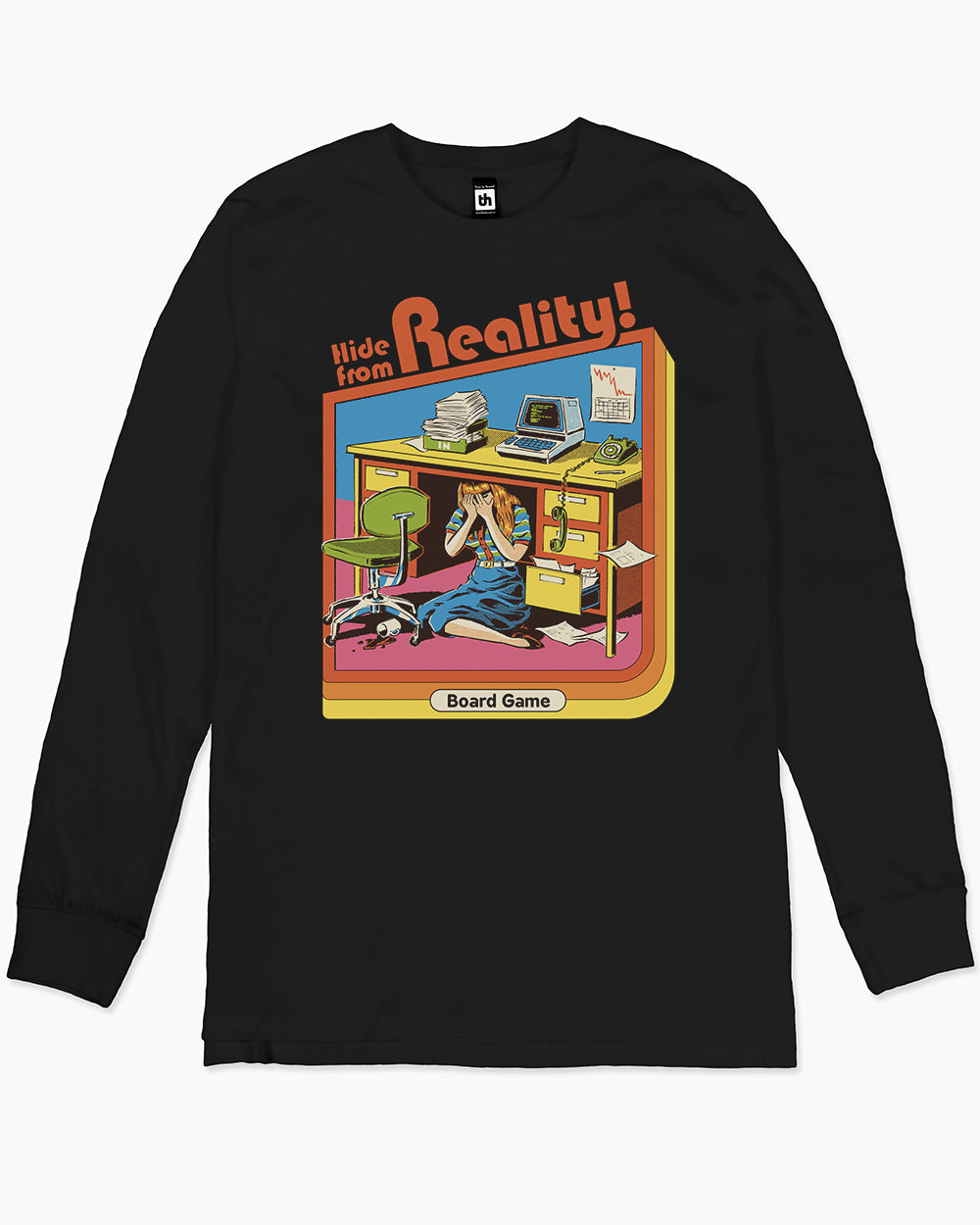 Hide From Reality Long Sleeve Australia Online #colour_black