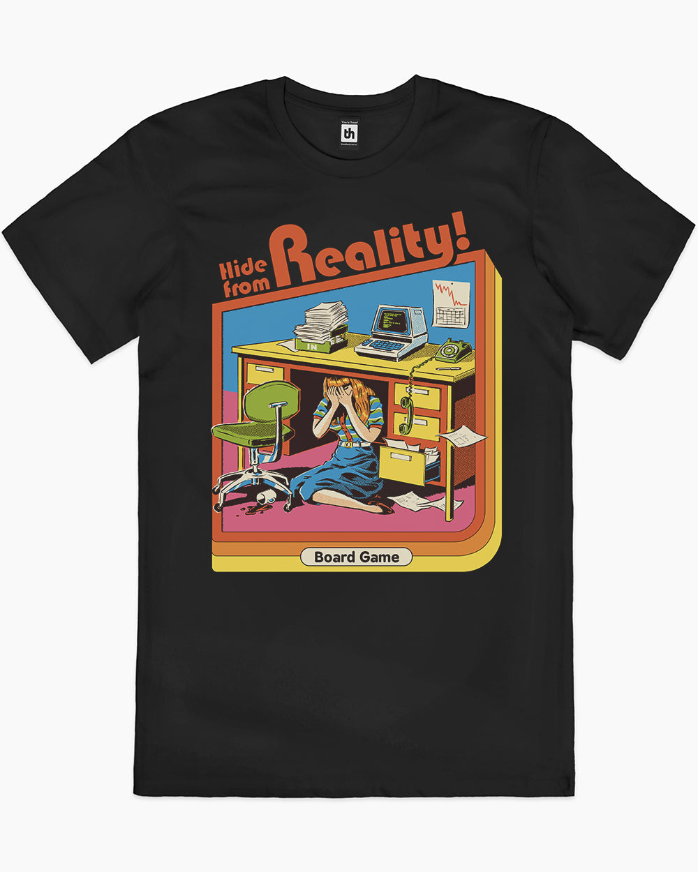 Hide From Reality T-Shirt Australia Online #colour_black