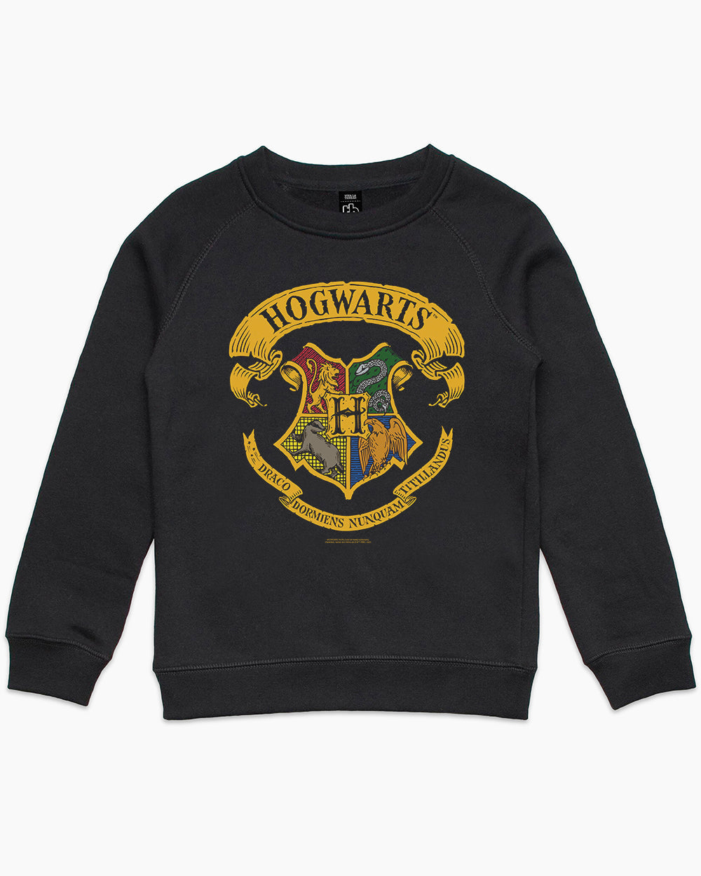 Hogwarts Crest Kids Sweater Australia Online #colour_black