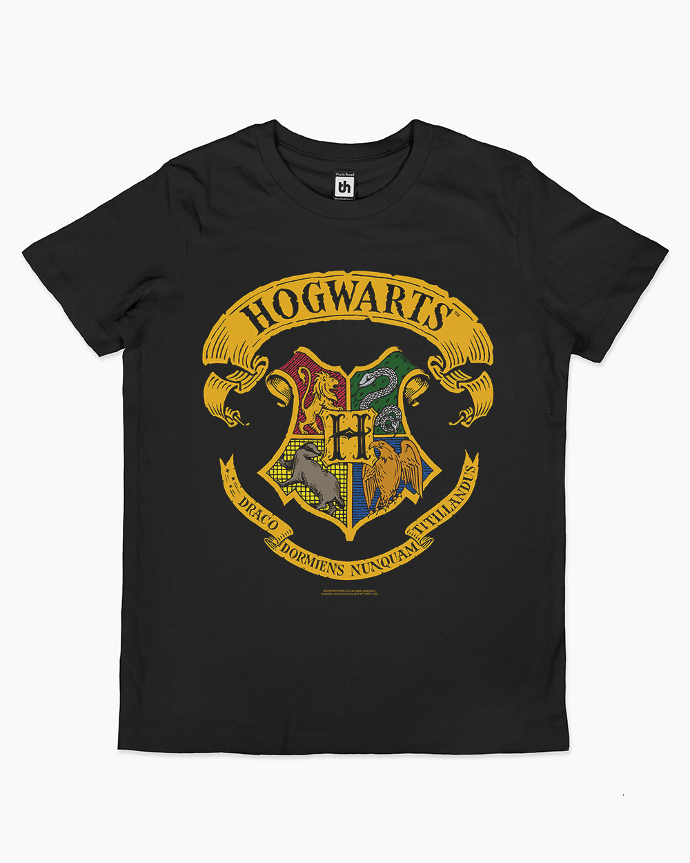 Hogwarts Crest Kids T-Shirt Australia Online #colour_black