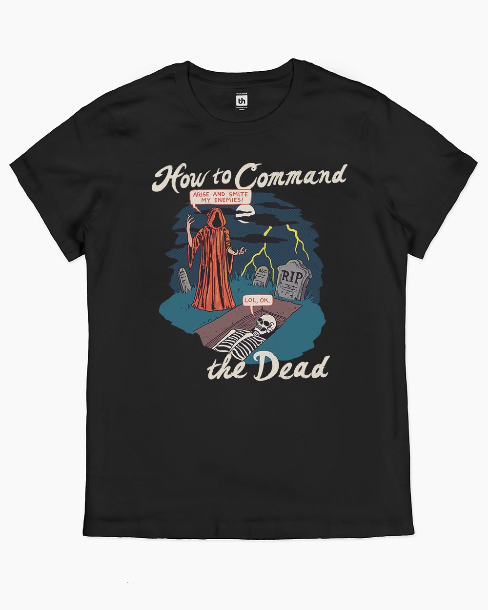 How to Command the Dead T-Shirt Australia Online #colour_black