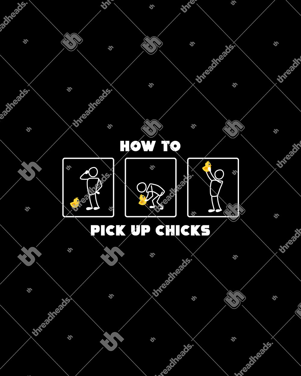 How to Pick Up Chicks T-Shirt Australia Online #colour_black