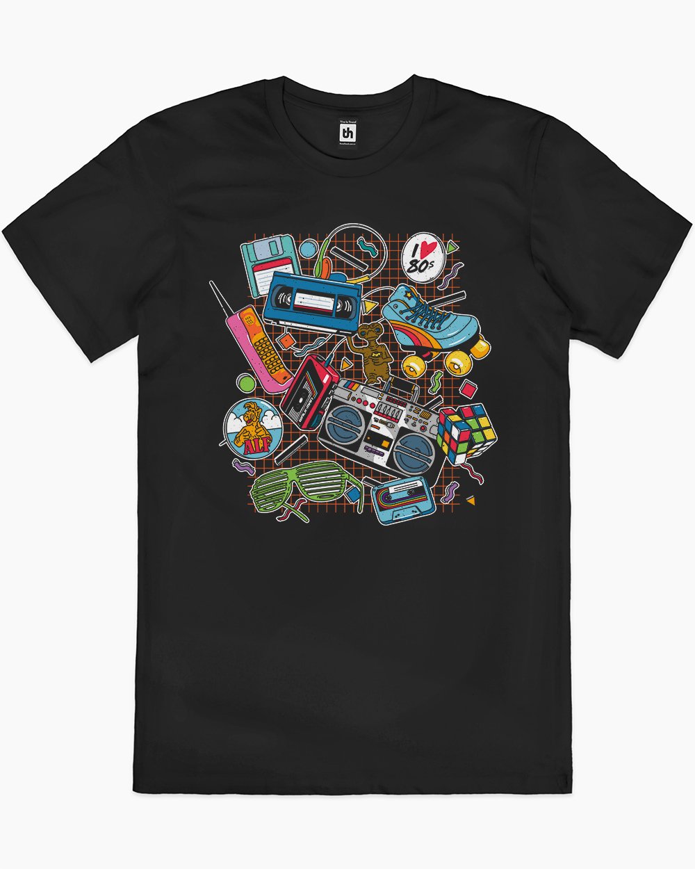 I Heart the 80s T-Shirt Australia Online #colour_black