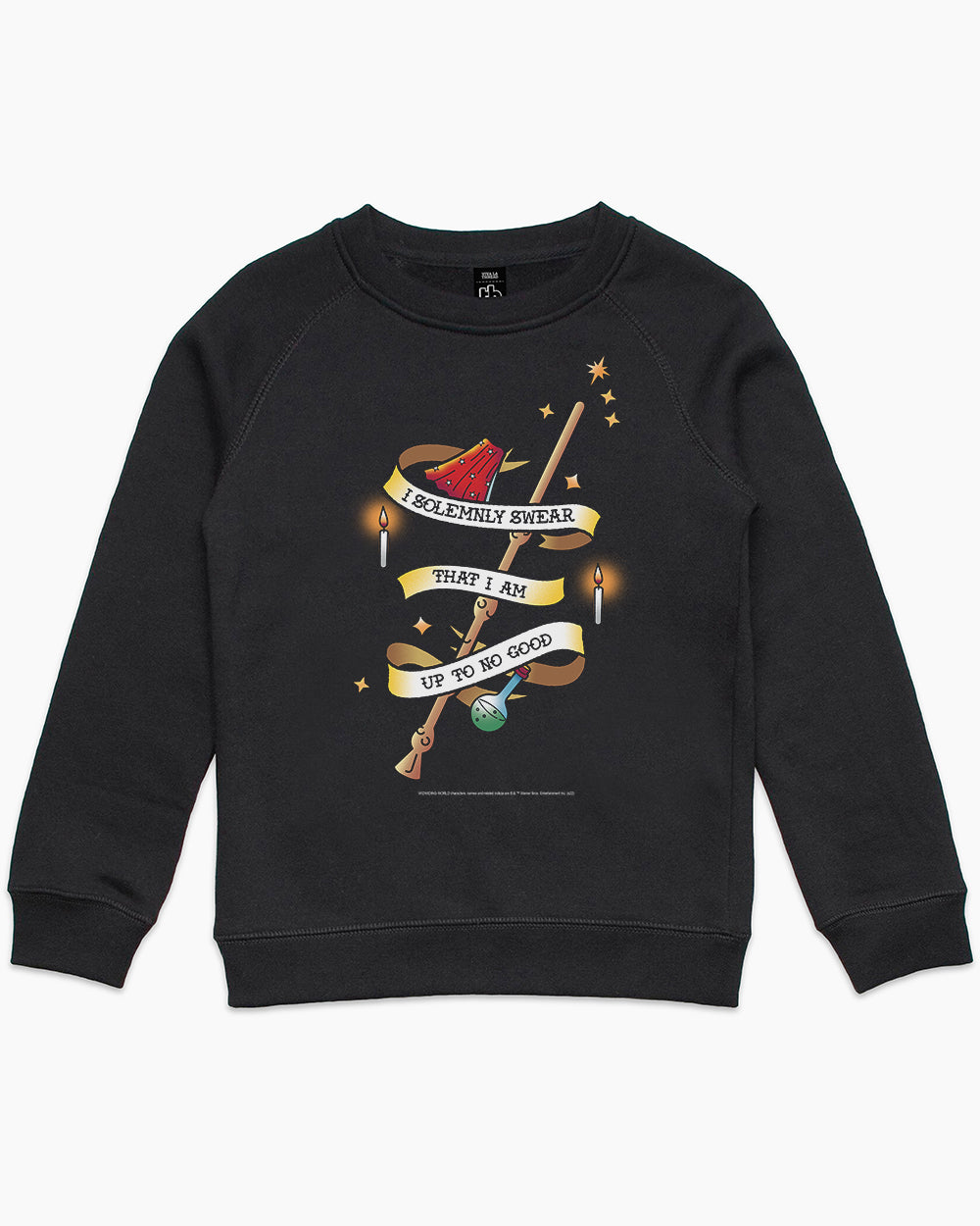 I Solemnly Swear That I Am Up to No Good Kids Sweater Australia Online #colour_black