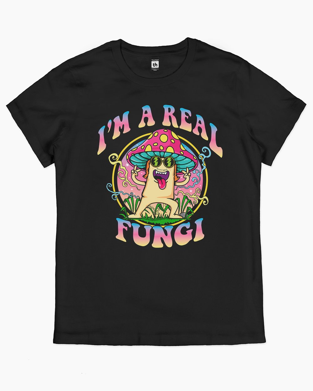 I'm a Real Fungi T-Shirt Australia Online #colour_black