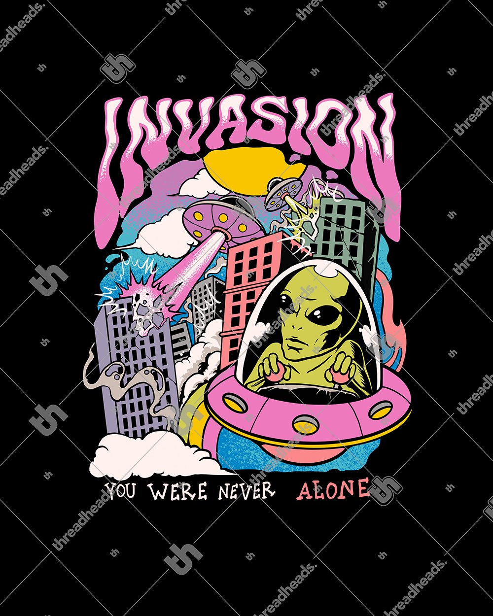 Invasion T-Shirt Australia Online #colour_black