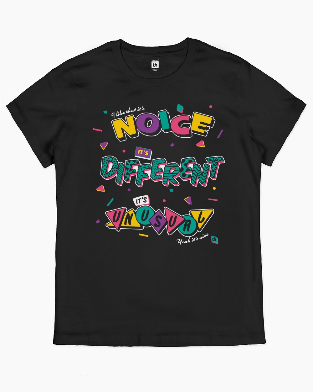 It's Noice It's Different It's Unusual T-Shirt Australia Online #colour_black
