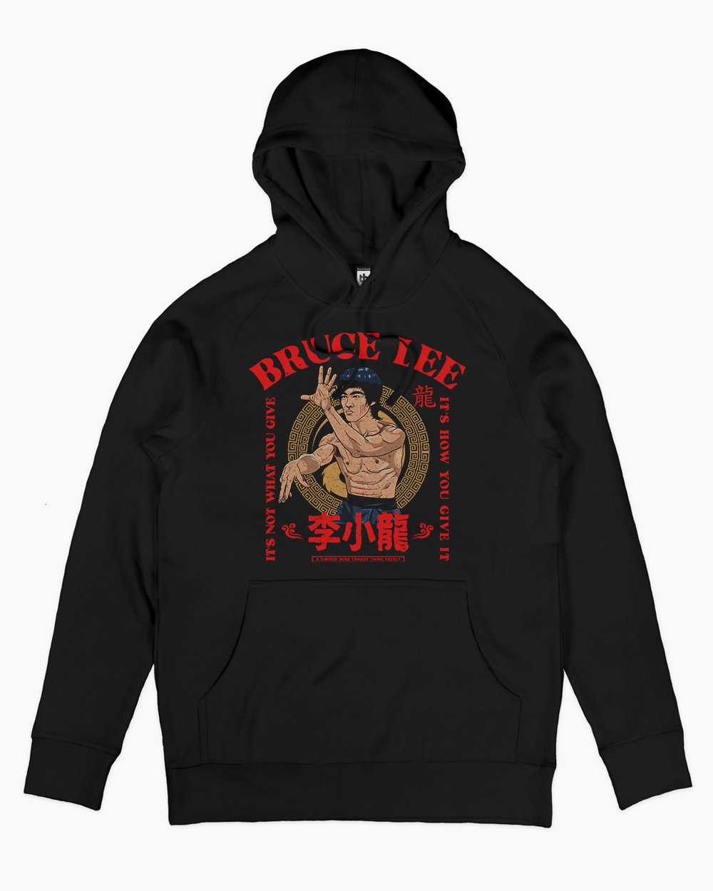 Bruce Lee It's Not What You Give Hoodie Australia Online #colour_black