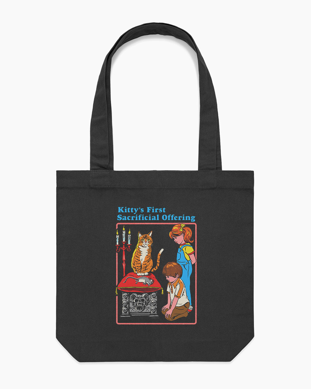 Kitty's First Offering Tote Bag Australia Online #colour_black