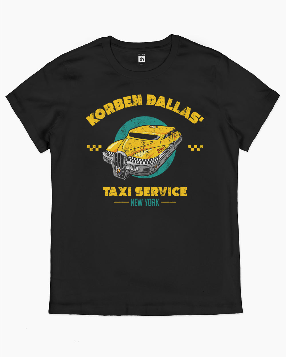 Korben Dallas' Taxi Service T-Shirt Australia Online #colour_black