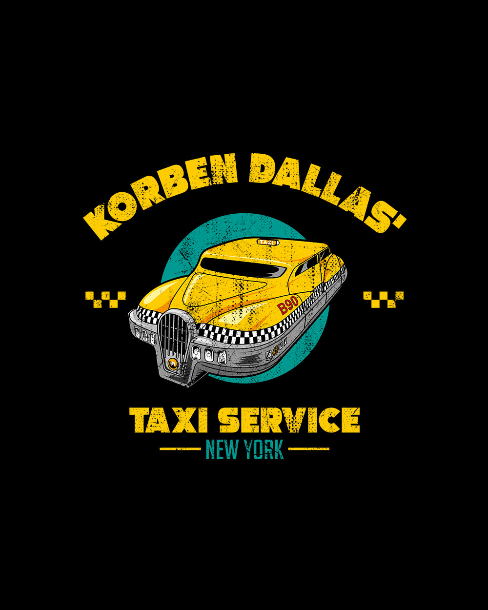 Korben Dallas' Taxi Service Hoodie Australia Online #colour_black