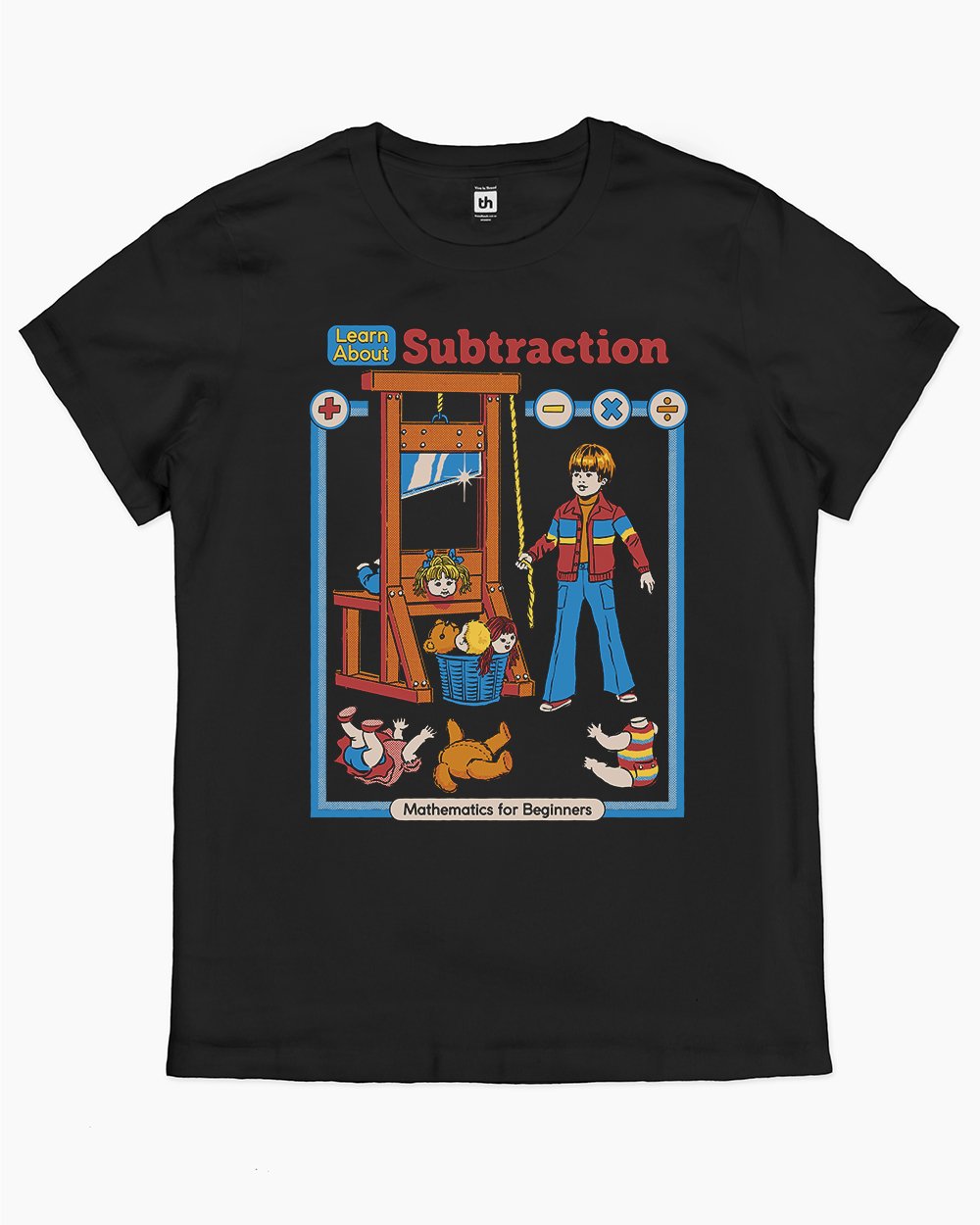 Learn About Subtraction T-Shirt Australia Online #colour_black