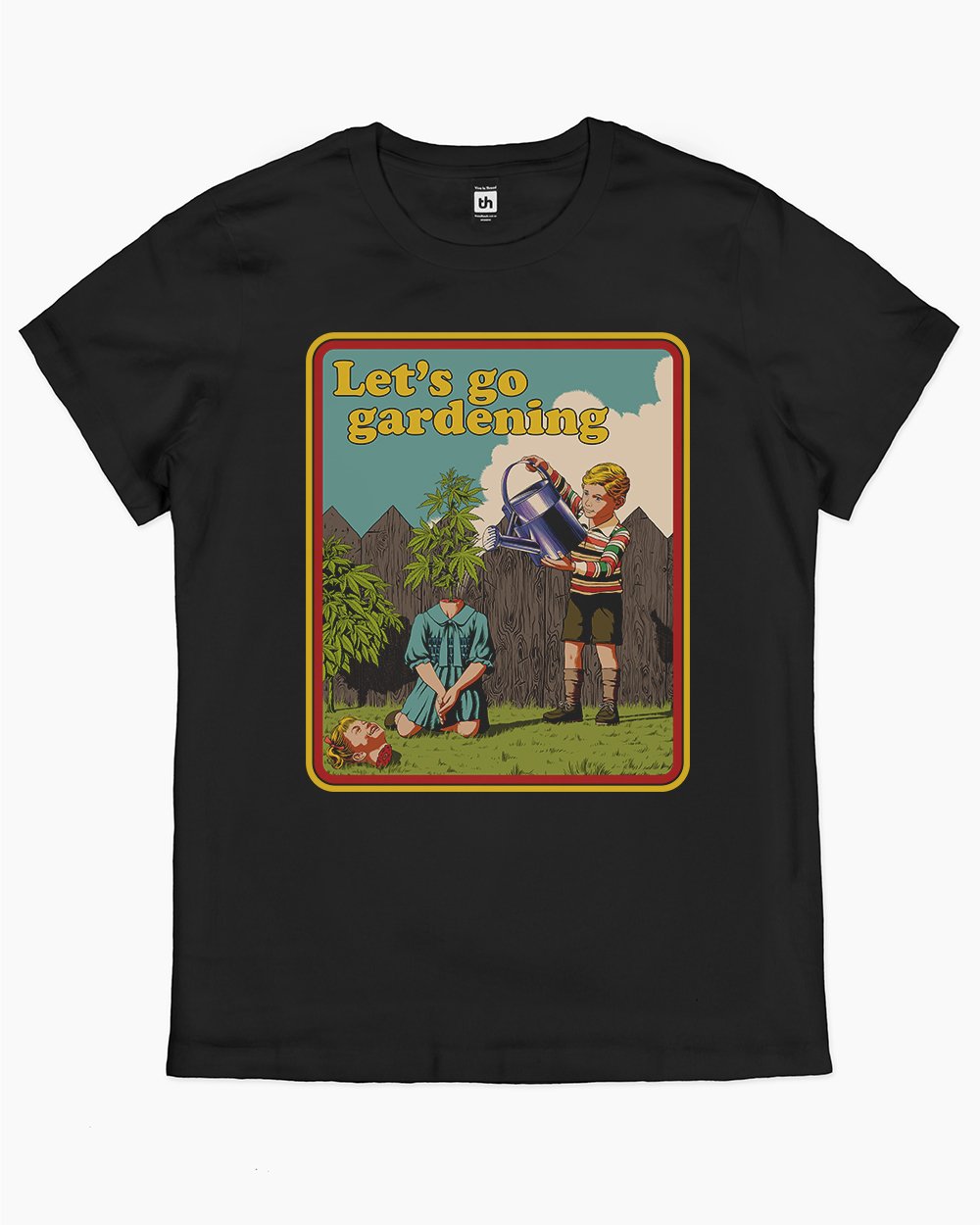 Let's Go Gardening T-Shirt Australia Online #colour_black