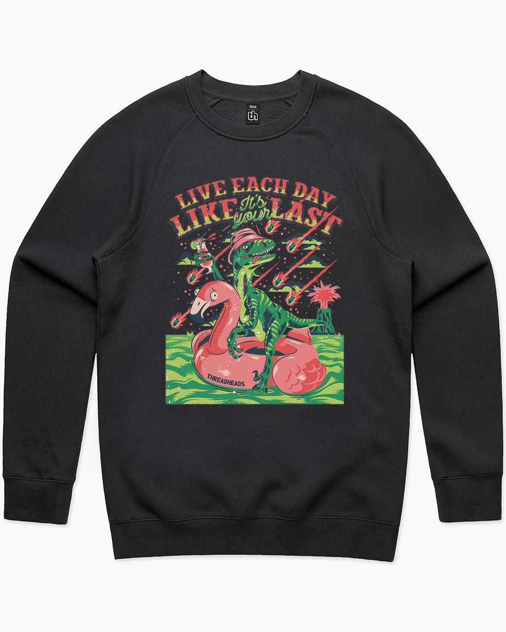 Live Each Day Like It's Your Last Sweater Australia Online #colour_black
