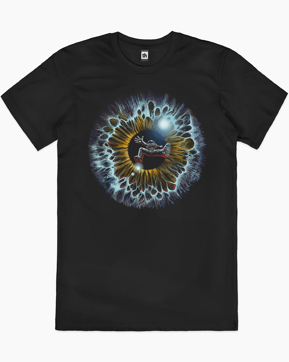 Lost in Your Eye Cosmic T-Shirt Australia Online #colour_black