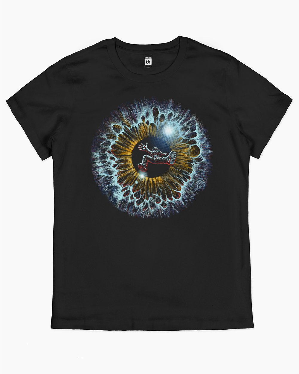 Lost in Your Eye Cosmic T-Shirt Australia Online #colour_black