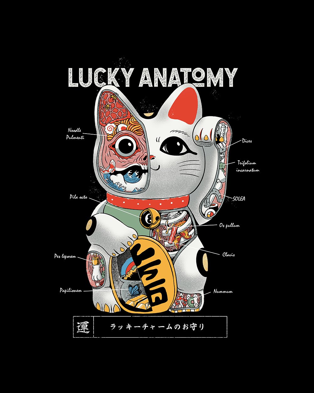 Lucky Anatomy T-Shirt Australia Online #colour_black