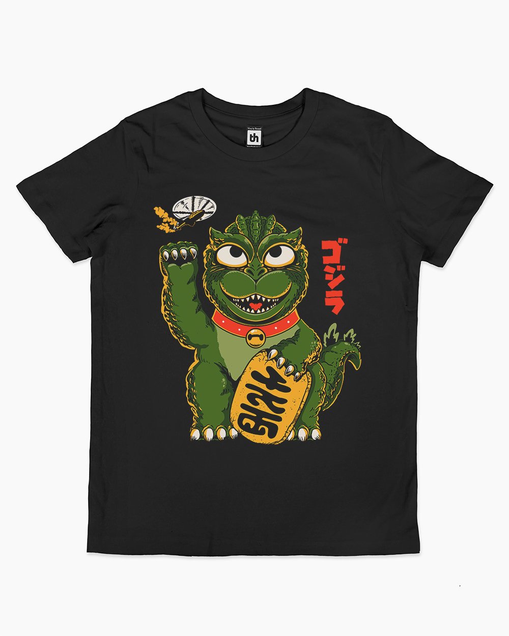 Lucky Godzilla Kids T-Shirt Australia Online #colour_black