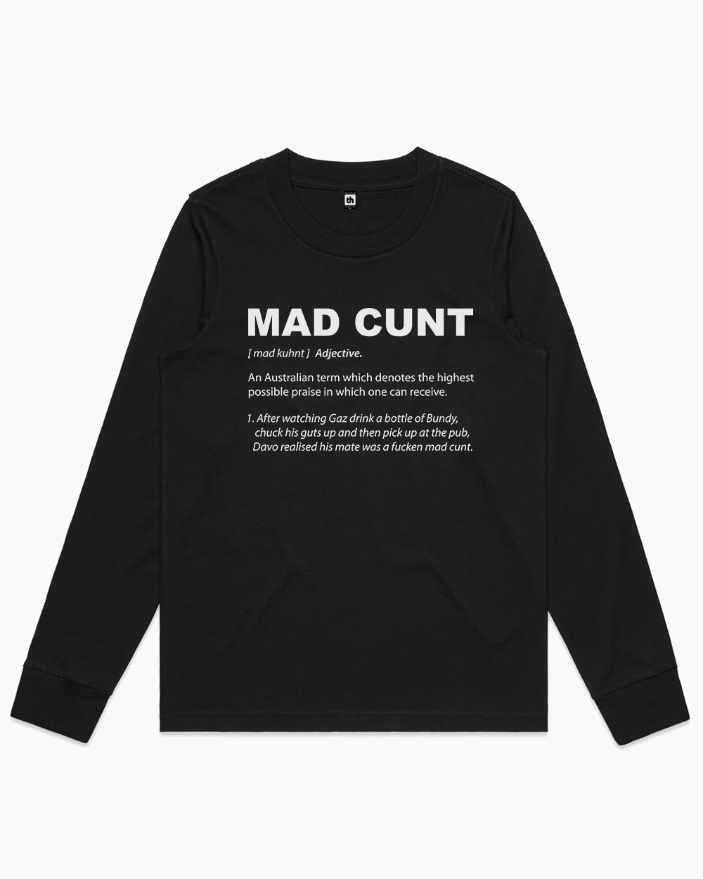 Mad Cunt Long Sleeve Australia Online #colour_black