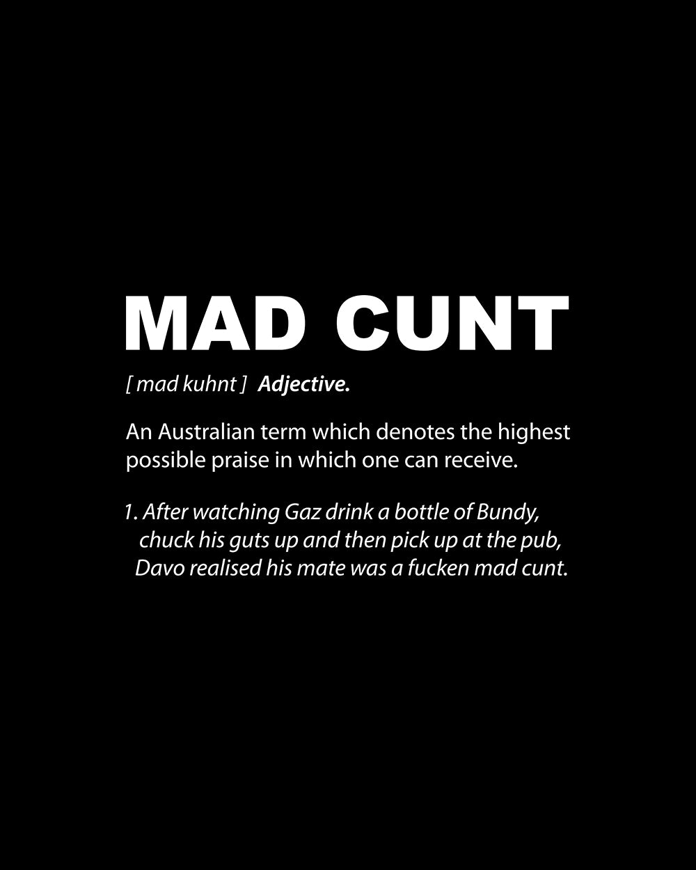 Mad Cunt Tank Australia Online #colour_black