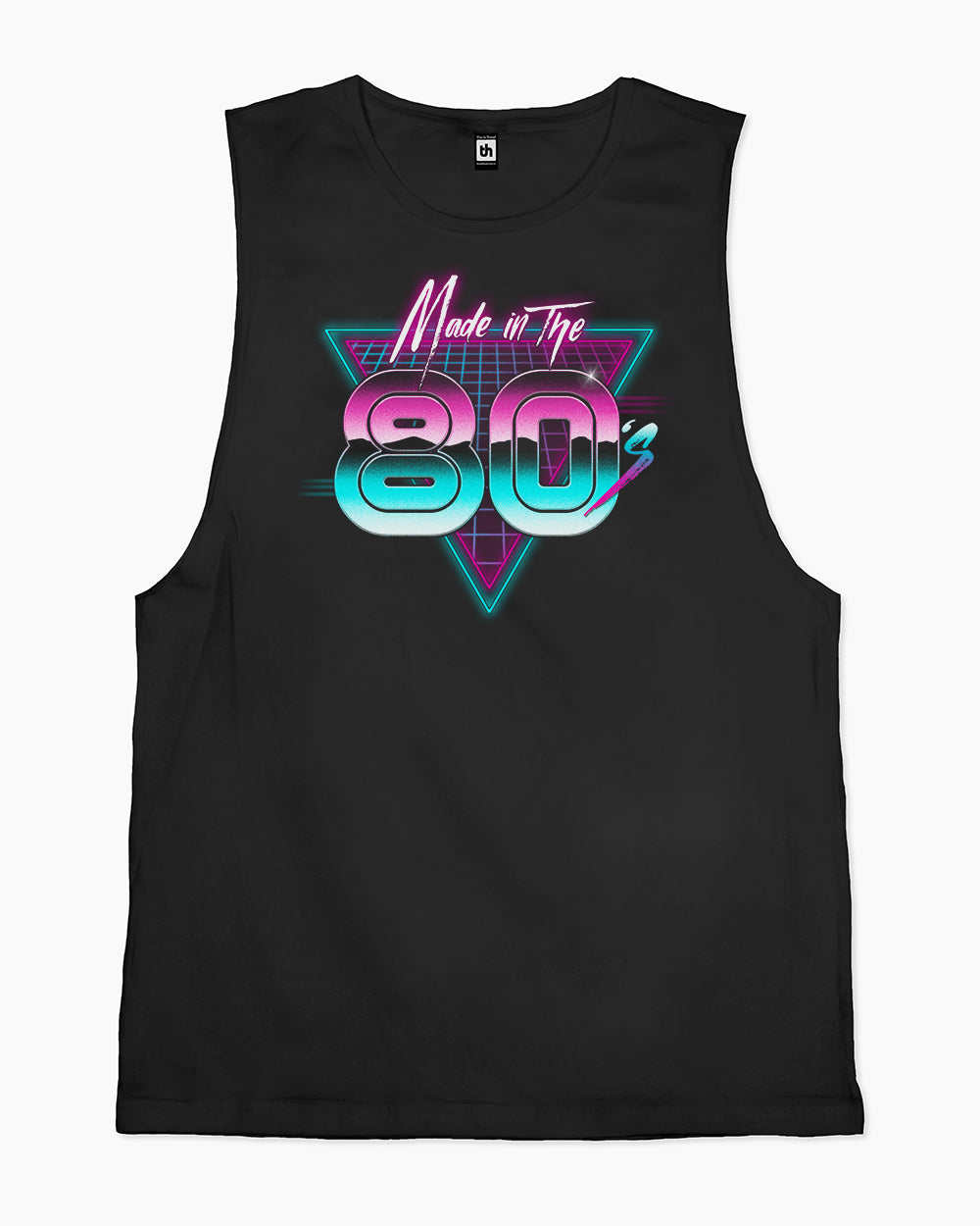 Made in the 80s Tank Australia Online #colour_black
