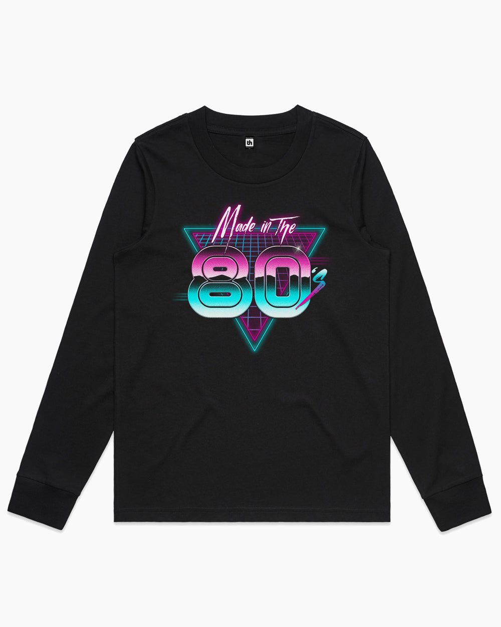 Made in the 80s Long Sleeve Australia Online #colour_black