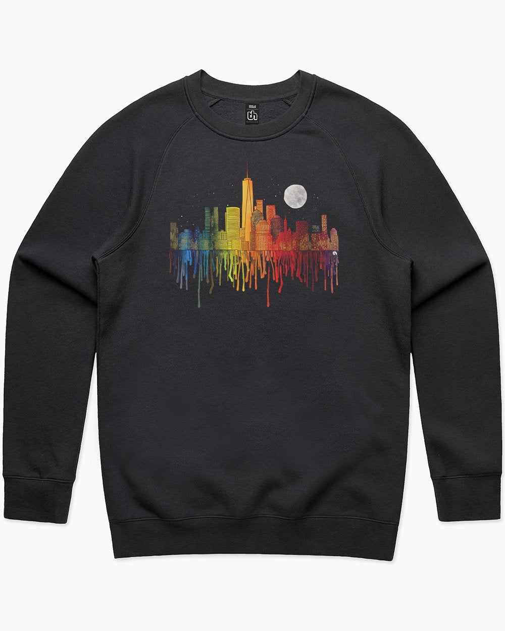 Melting Cityscapes Sweater Australia Online #colour_black
