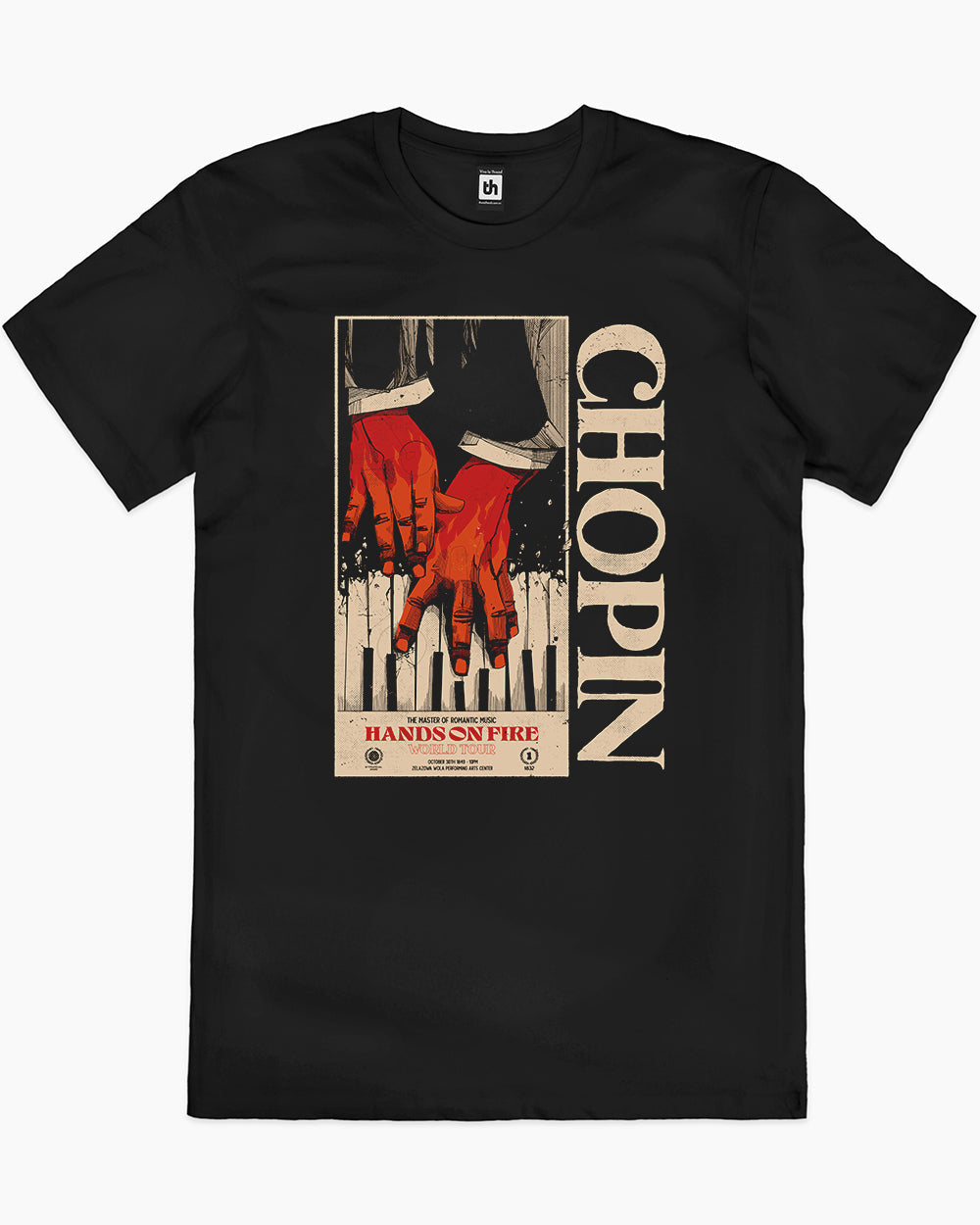 Chopin World Tour T-Shirt Australia Online #colour_black
