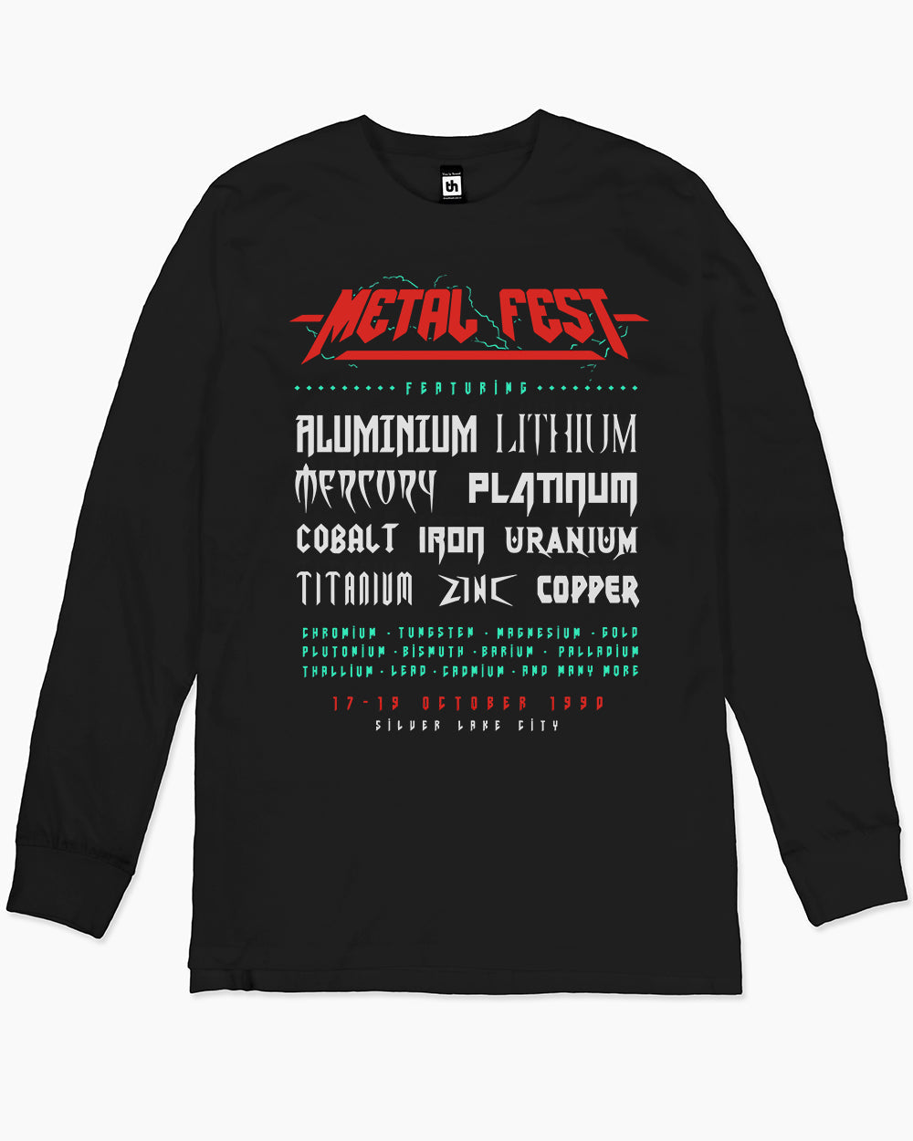 Metal Fest Long Sleeve Australia Online #colour_black