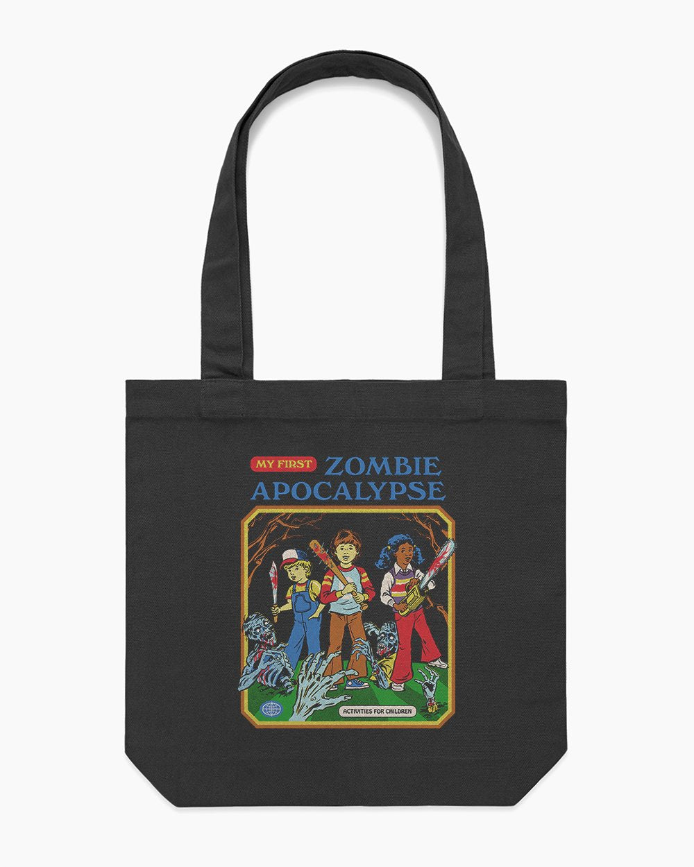 My First Zombie Apocalypse Tote Bag Australia Online #colour_black