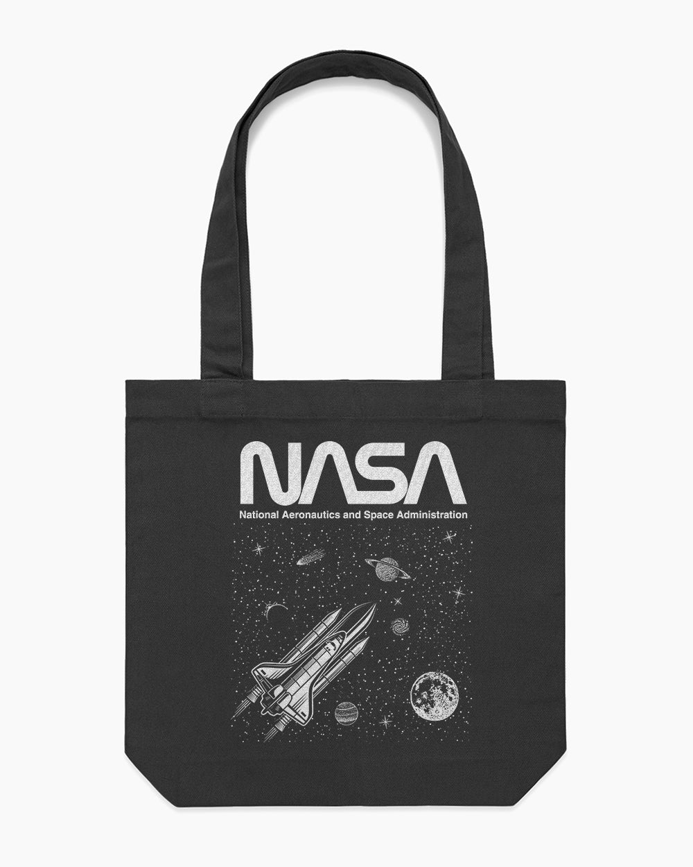NASA Galaxy Tote Bag Australia Online #colour_black