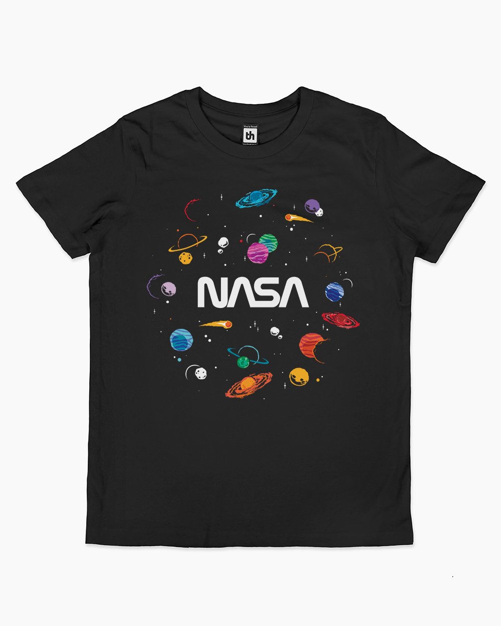 NASA Planets Kids T-Shirt Australia Online #colour_black