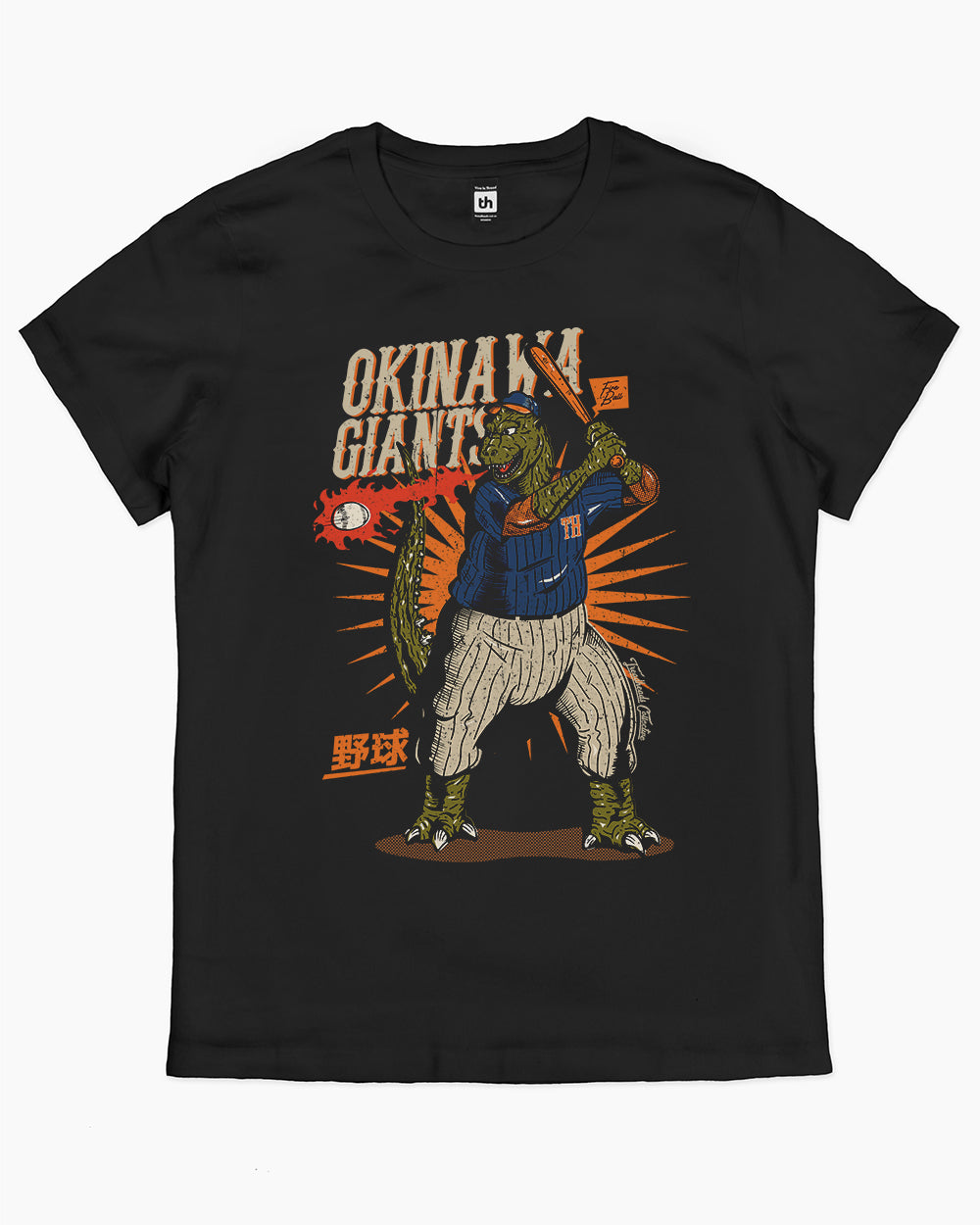 Okinawa Giants T-Shirt Australia Online #colour_black