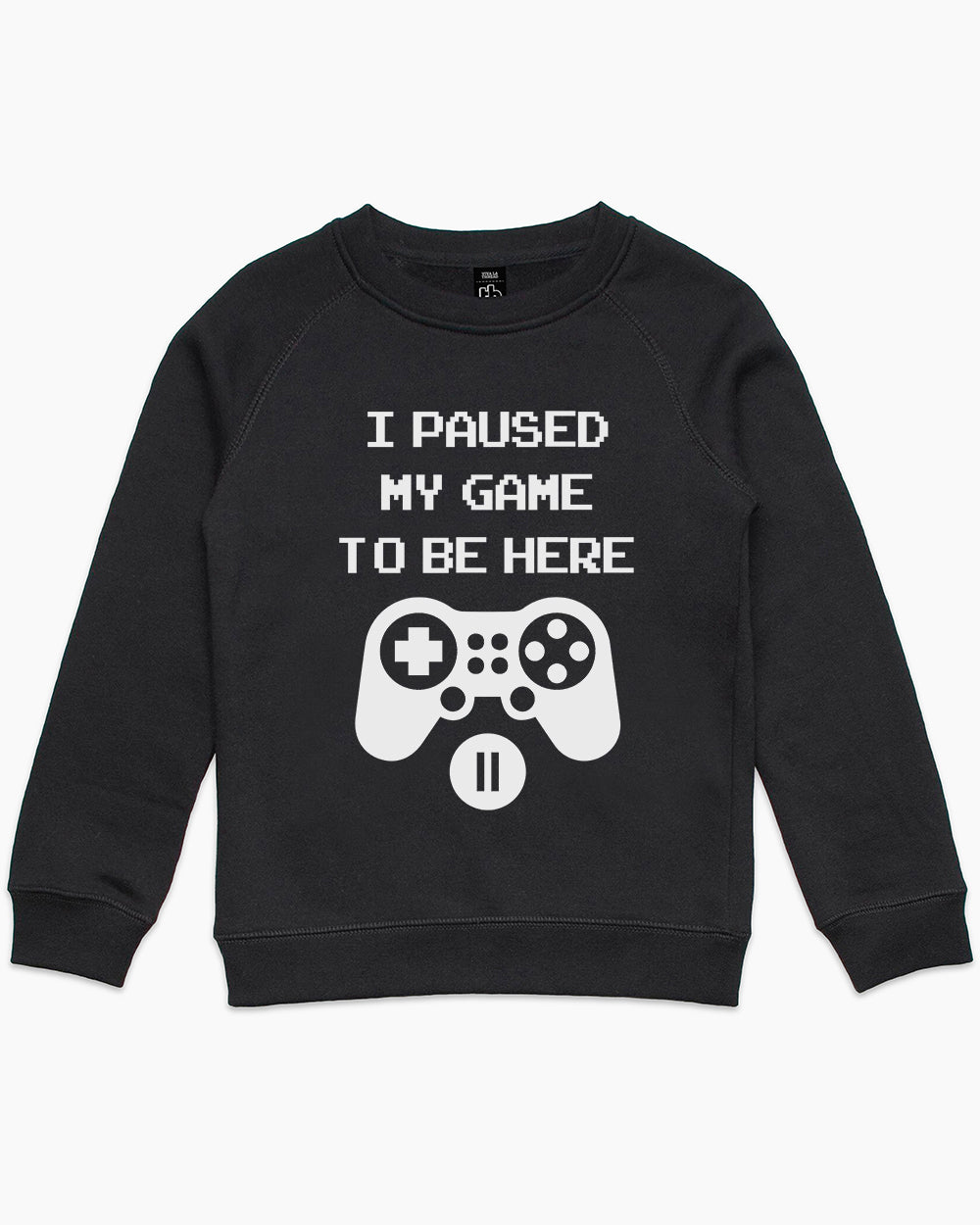 Paused My Game Kids Sweater Australia Online #colour_black