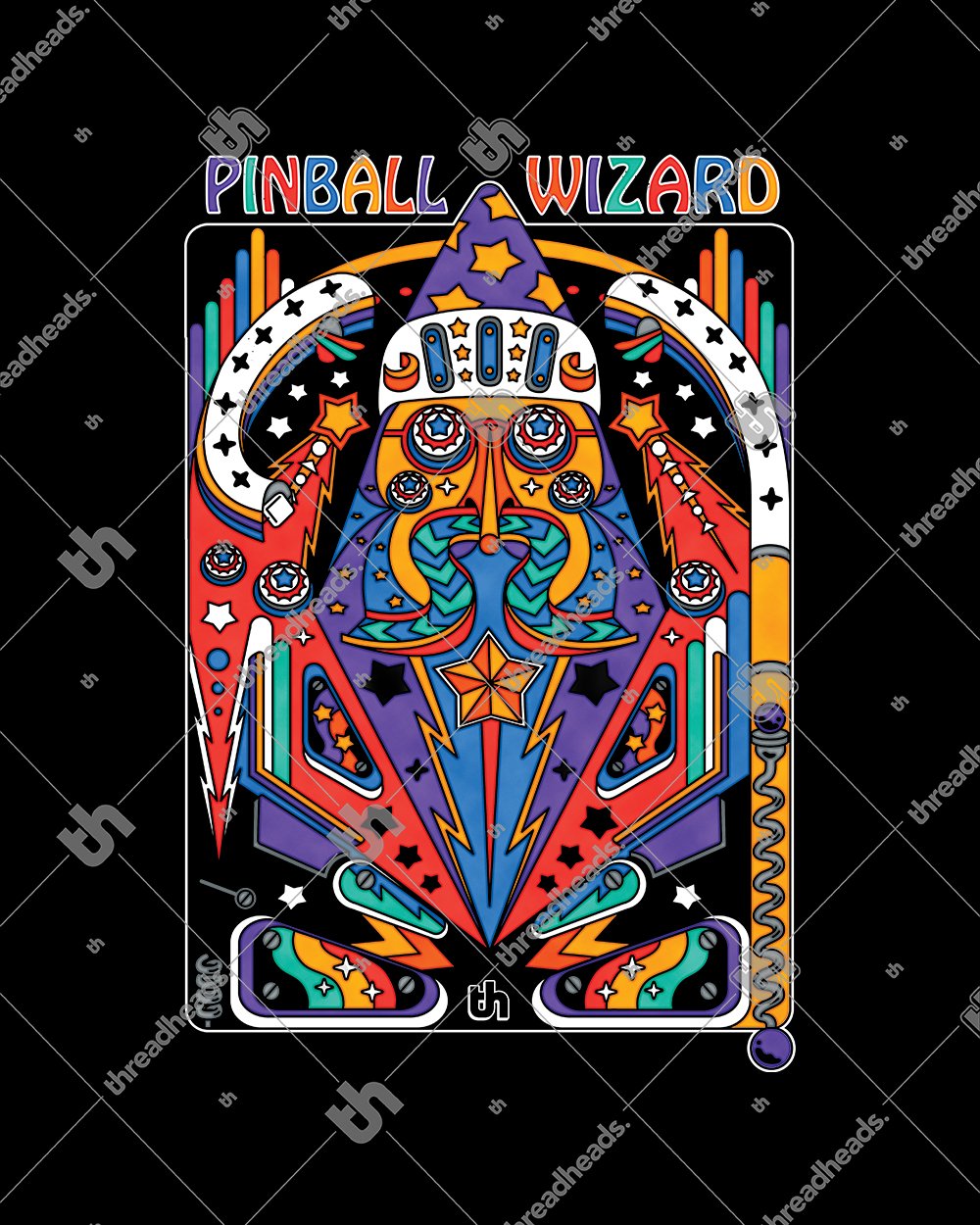 Pinball Wizard T-Shirt Australia Online #colour_black