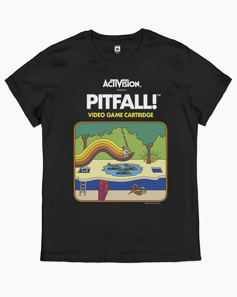 Pitfall T-Shirt Australia Online #colour_black