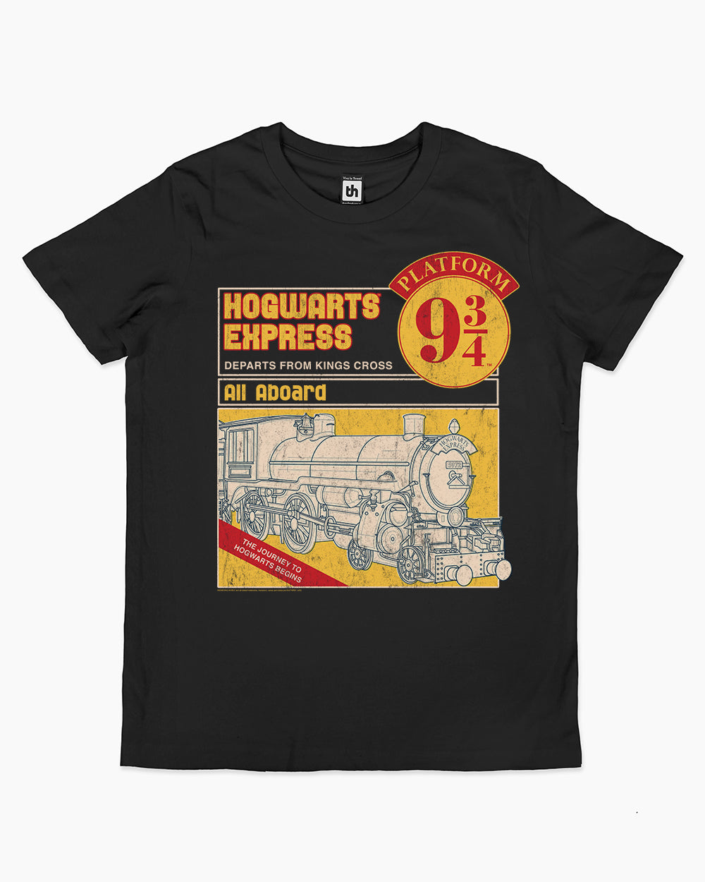 Platform Nine and Three Quarters Kids T-Shirt Australia Online #colour_black