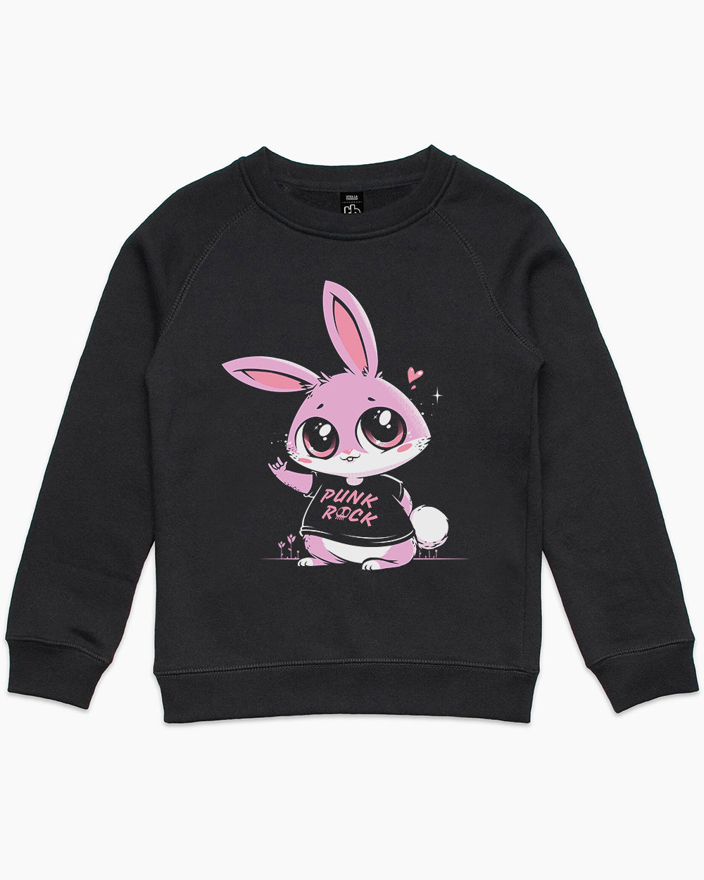 Punk Rock Bunny Kids Sweater Australia Online #colour_black